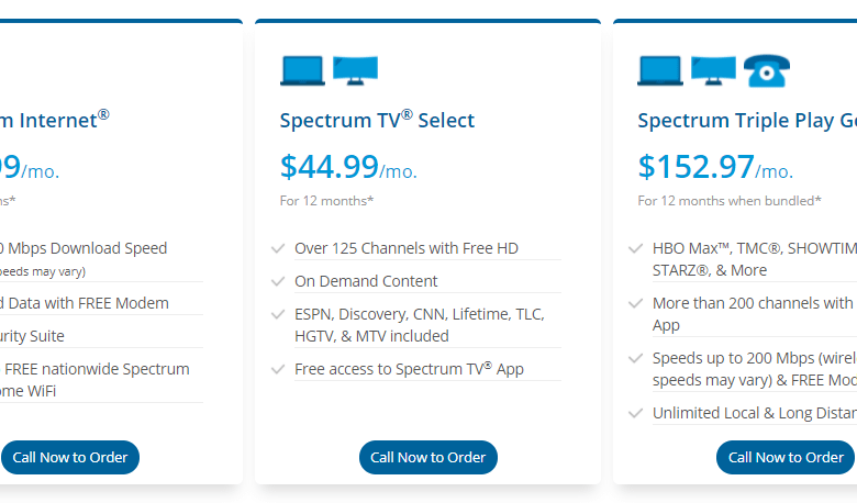 spectrum internet prices